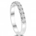 0.72ct Ladies Round Cut Diamond Wedding Band in 14 kt White Gold